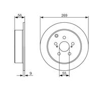 Disque De Frein D'Axe Arrière Pour TOYOTA CALDINA CELICA OPA PRIUS VISTA