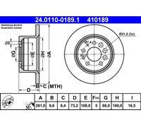 Disque De Frein D'Axe Arrière Pour VOLVO 240 260 740 760 940 960