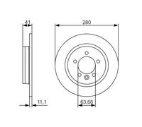 Disque De Frein D'Axe Arrière Pour VOLVO V40