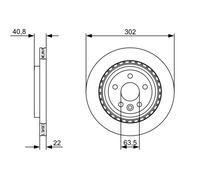 Disque De Frein D'Axe Arrière Pour VOLVO VOLVO ASIA S60 S60L S80 V60 V70 XC70