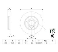 Disque De Frein D'Axe Arrière Pour VW CALIFORNIA TRANSPORTER
