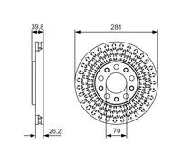 Disque De Frein D'Axe Avant Pour ALFA ROMEO FIAT JEEP 500X GIULIETTA RENEGADE