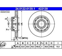 Disque De Frein D'Axe Avant Pour AUDI 80 CABRIOLET COUPE