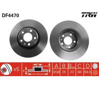 Disque De Frein D'Axe Avant Pour AUDI AUDI A6 A6L