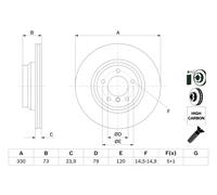 Disque De Frein D'Axe Avant Pour BMW 1 3 X1