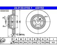 Disque De Frein D'Axe Avant Pour BMW 3 X1