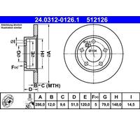 Disque De Frein D'Axe Avant Pour BMW 3 Z3