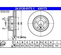 Disque De Frein D'Axe Avant Pour BMW 5 6