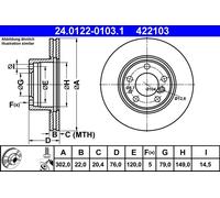 Disque De Frein D'Axe Avant Pour BMW 5 7