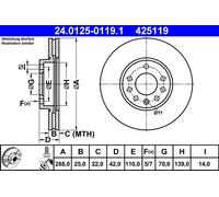 Disque De Frein D'Axe Avant Pour CHEVROLET OPEL SAAB VAUXHALL 9-3 9-5 900 CALIBR