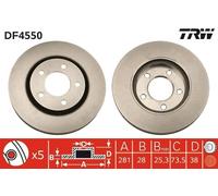 Disque De Frein D'Axe Avant Pour CHRYSLER DODGE CARAVAN RAM VAN VOYAGER