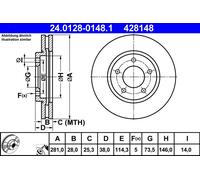 Disque De Frein D'Axe Avant Pour CHRYSLER VOYAGER VOYAGER / GRAND VOYAGER