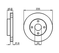 Disque De Frein D'Axe Avant Pour FORD ASIA & OCEANIA MAZDA 323 C 323 F 323 S LAS