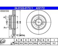 Disque De Frein D'Axe Avant Pour FORD MAZDA 121 2 FIESTA FOCUS FUSION KA PUMA ST