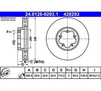 Disque De Frein D'Axe Avant Pour FORD TRANSIT
