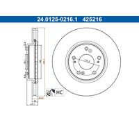 Disque De Frein D'Axe Avant Pour HONDA CIVIC