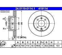 Disque De Frein D'Axe Avant Pour HYUNDAI ACCENT