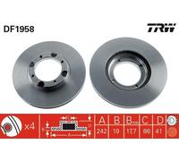 Disque De Frein D'Axe Avant Pour HYUNDAI ACCENT PONY PONY / EXCEL S COUPE