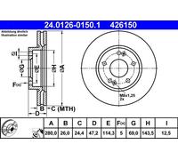 Disque De Frein D'Axe Avant Pour HYUNDAI KIA CEE'D CERATO i30 ix20 PRO CEE'D SOU