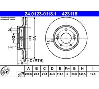Disque De Frein D'Axe Avant Pour HYUNDAI KIA CEE'D ELANTRA KONA PRO CEE'D SELTOS