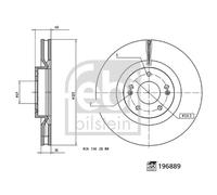 Disque De Frein D'Axe Avant Pour HYUNDAI KIA SANTA FE SORENTO