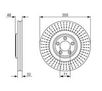 Disque De Frein D'Axe Avant Pour JAGUAR F-TYPE S-TYPE XF XJ XK