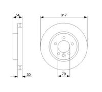 Disque De Frein D'Axe Avant Pour LAND ROVER MERCEDES-BENZ DISCOVERY RAN