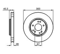 Disque De Frein D'Axe Avant Pour MERCEDES-BENZ 124 190 SL