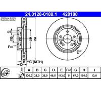 Disque De Frein D'Axe Avant Pour MERCEDES-BENZ LC CLK