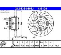 Disque De Frein D'Axe Avant Pour MERCEDES-BENZ CLASSE S
