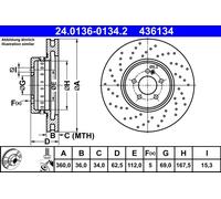 Disque De Frein D'Axe Avant Pour MERCEDES-BENZ CLS EQC GLC