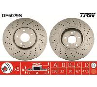 Disque De Frein D'Axe Avant Pour MERCEDES-BENZ CLASSE S