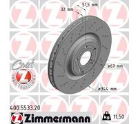 Disque De Frein D'Axe Avant Pour MERCEDES-BENZ CLS