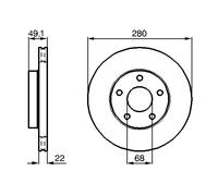 Disque De Frein D'Axe Avant Pour NISSAN AVENIR CEFIRO MAXIMA MAXIMA / MAXIMA QX