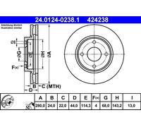 Disque De Frein D'Axe Avant Pour NISSAN CUBE SENTRA TIIDA