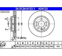 Disque De Frein D'Axe Avant Pour OPEL SAAB VAUXHALL 900 CALIBRA CAVALIER VECTRA