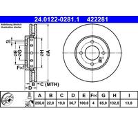 Disque De Frein D'Axe Avant Pour SEAT SKODA VW CITIGO E-CITIGO LOAD UP Mii UP