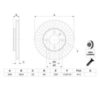 Disque De Frein D'Axe Avant Pour SEAT SKODA VW CITIGO E-CITIGO LOAD UP Mii UP