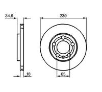 Disque De Frein D'Axe Avant Pour SKODA VW FABIA FOX POLO