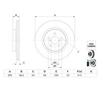 Disque De Frein D'Axe Avant Pour SUBARU IMPREZA XV
