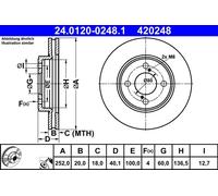 Disque De Frein D'Axe Avant Pour SUZUKI BALENO SWIFT