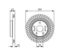 Disque De Frein D'Axe Avant Pour SUZUKI S-CROSS SX4 S-CROSS VITARA