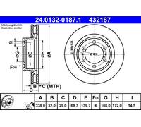 Disque De Frein D'Axe Avant Pour TOYOTA 4 RUNNER LAND CRUISER 200 LAND CRUISER P