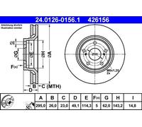 Disque De Frein D'Axe Avant Pour TOYOTA AURIS AVENSIS COROLLA VERSO