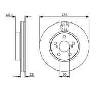 Disque De Frein D'Axe Avant Pour TOYOTA TOYOTA (FAW) PRIUS