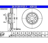 Disque De Frein D'Axe Avant Pour VOLVO S60 S80 V70 XC70