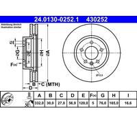 Disque De Frein D'Axe Avant Pour VW AMAROK