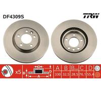Disque De Frein D'Axe Avant Pour VW CALIFORNIA MULTIVAN TRANSPORTER