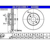 DISQUE DE FREIN DB P. VITO 96-03