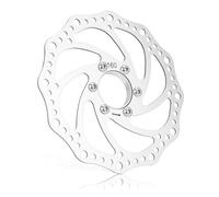 Disque de frein de v¨¦lo 160mm moyeux filet¨¦s adaptateur de bride de rotor de disque de frein en acier inoxydable avec 6 boulons pour la plupart des VTT BMX VTT